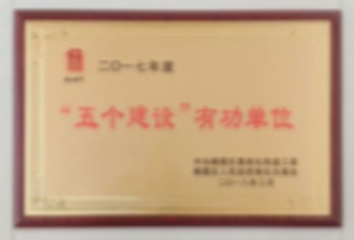 “五個(gè)建設”有功單位