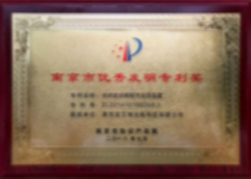 南京市優(yōu)秀發(fā)明專(zhuān)利獎